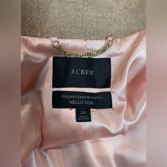 J CREW coat in Italian stadium-cloth wool size 24 NWOT - Picture 8 of 15